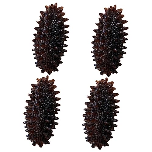 HEMOTON 4 Stück PVC Trepang-Modell Miniatures PVC Meerwassergurke falsche dekorative Meeresschneckenstütze dekoratives Seegurkenmodell lebensechte gefälschte Meeresfrüchte von HEMOTON