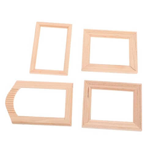 HEMOTON 4 Stück Puppenhaus Fotorahmen Mini Töpfe Zum Basteln Fotoquaste Bekleidung Mini Puppenhaus Vitrine Für Miniaturen Kleine Möbel Puppenhausmöbel Beige Holz HEMOTON 4 Stück Puppenhaus Fotorahmen Mini Töpfe Zum Basteln Fotoquaste Bekleidung Mini Puppenhaus Vitrine Für Miniaturen Kleine Möbel Puppenhausmöbel Beige Holz von HEMOTON