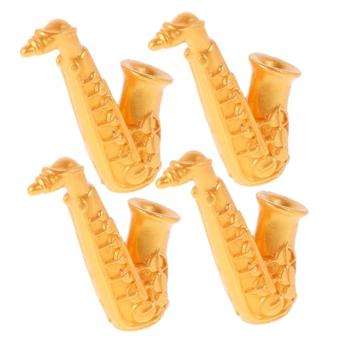 HEMOTON Puppenhaus 4 Lebensechte Mini-Saxophone – Spielzeug-saxophonmodelle Für Kinder Dekorative Mini-Instrumente HEMOTON Puppenhaus 4 Lebensechte Mini-Saxophone – Spielzeug-saxophonmodelle Für Kinder Dekorative Mini-Instrumente von HEMOTON