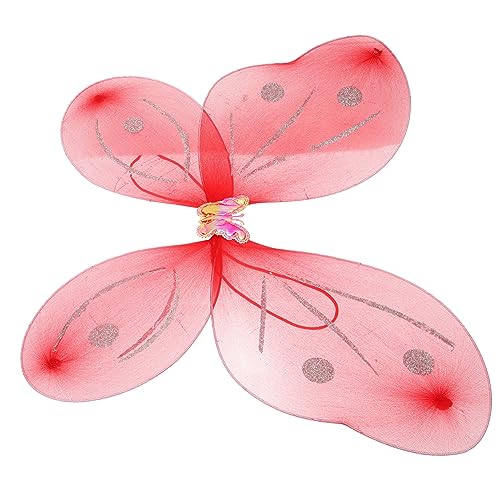 HEMOTON 4 Stück Schmetterlingsflügel-Dekoration Feenflügel Led-Engel Kleine Kinder Schwarze Winkelflügel Weiße Schmetterlingsflügel Für Mädchen Schmetterlingskostümflügel Mädchen von HEMOTON