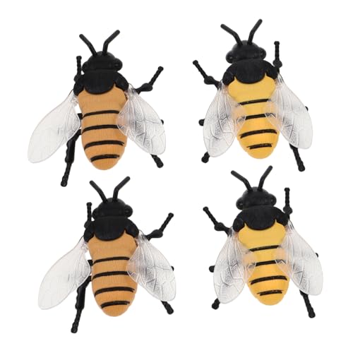 HEMOTON 4 Stück Simulation Bienenpuppe Halloween Party Geschenktütenfüller Simulation Biene Realistische Gefälschte Mechanische Insektenfigur Tanzende Biene Gefälschte von HEMOTON