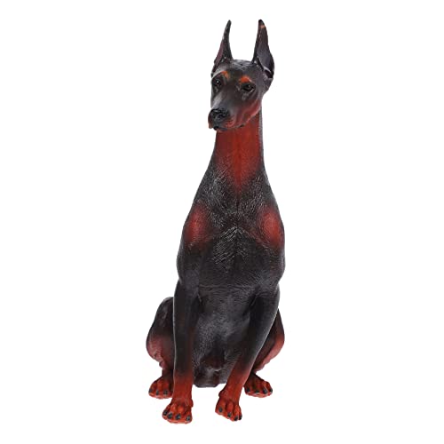 HEMOTON 4 Stück Simulation Durbin-Modell Hundeerkennungsmodell Modell Der Französischen Bulldogge Simulationshundefigur Desktop-hundedekoration Tier Plastik Kind Puppe Dobermann Pinscher von HEMOTON