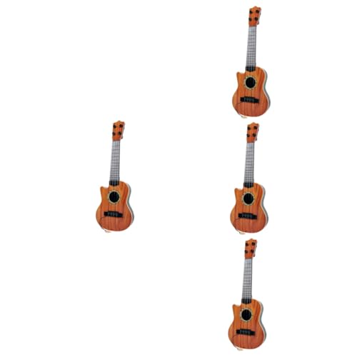 HEMOTON 4 Stück Simulation Gitarre Mini-Gitarre für Kleinkinder Babyspielzeug kinderinstrumente Kinder musikinstrumente Babygeschenke Kindergitarren klassisch von HEMOTON