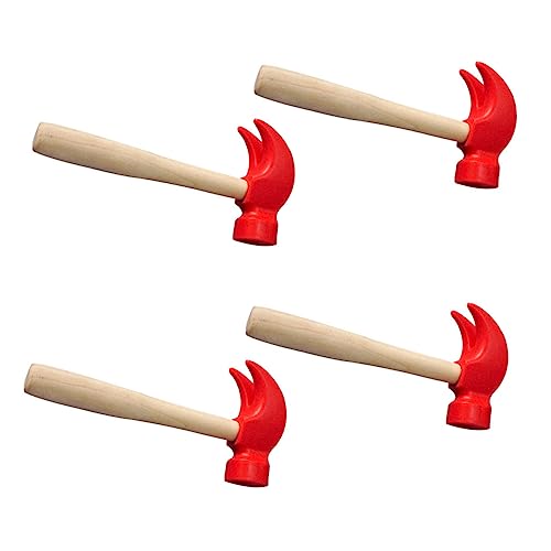 HEMOTON Kinder Pädagogisches Spielzeug 4 Stücke Holz Hammer Set Jungen Und Mädchen Hammer Spielzeug von HEMOTON