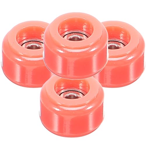 HEMOTON 4 Stück Fingersport-Modell Spielzeug Austausch der Griffbrettrolle Fingerrollschuh Skateboard Modelle Fingerskate für Kinder Griffbrettachsen 34mm Haupt Scrollrad LKW von HEMOTON