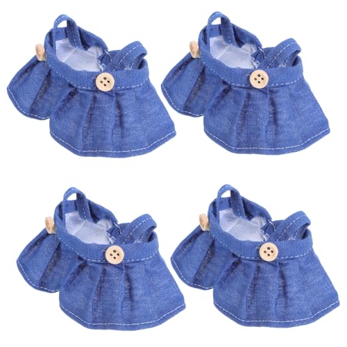 HEMOTON 4 Stück Teiliges Baumwoll-Overall Kleid und Rock Puppenkleidung für Stoffpuppen Vielseitig Sanft Strapazierfähig Modisch für Kreative Kostüm Rollenspiele HEMOTON 4 Stück Teiliges Baumwoll-Overall Kleid und Rock Puppenkleidung für Stoffpuppen Vielseitig Sanft Strapazierfähig Modisch für Kreative Kostüm Rollenspiele von HEMOTON
