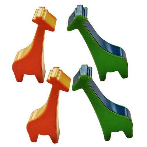 HEMOTON 4 Stück Teiliges Giraffen Shaker Handmusikinstrument für Frühkindliche und Spielerisches Lernen in Kindergarten und Zuhause von HEMOTON