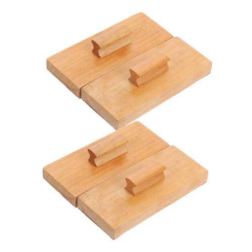 HEMOTON 4 Stück Teiliges Holz Perkussionsinstrumente Sandpapier mit Ergonomischem Griff für Hand Auge Koordination Fördert Rhythmuslernen für Musikunterricht und Outdoor Spiel HEMOTON 4 Stück Teiliges Holz Perkussionsinstrumente Sandpapier mit Ergonomischem Griff für Hand Auge Koordination Fördert Rhythmuslernen für Musikunterricht und Outdoor Spiel von HEMOTON