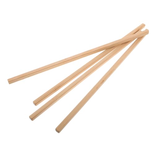 HEMOTON 4 Stück Teiliges Mahjong Pusher Tools aus Splintfreiem Bambus Passend für Mahjong Spiele für Gesellige Spielrunden und Heimunterhaltung von HEMOTON