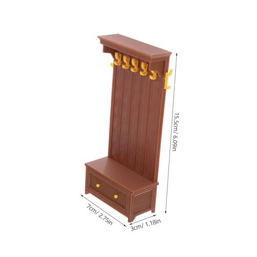 HEMOTON 4 Stück Teiliges Miniatur Puppenhaus Schubladenschrank Vintage Stil Realistische Details Leicht und Tragbar Kleines Möbelstück für Kreatives Rollenspiel und Mini Schlafzimmer von HEMOTON