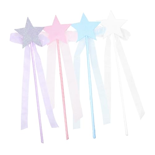 HEMOTON 4 Stück Teiliges sternförmige Feenstäbe in violett und weiß glitzernde Stäbe als Fotorequisite und Party Deko für Kostüm Cosplay und Festliche Anlässe HEMOTON 4 Stück Teiliges sternförmige Feenstäbe in violett und weiß glitzernde Stäbe als Fotorequisite und Party Deko für Kostüm Cosplay und Festliche Anlässe von HEMOTON