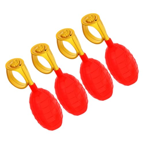 HEMOTON 4 Stück Wassersprühring Für Die Ganze Person Partygeschenk Bühnenauftritt Requisitenring Party Requisiten Neuheitsring Streichring Party Tricky Ring Handheld von HEMOTON