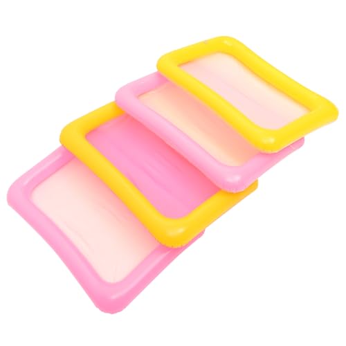 HEMOTON 4 Stück aufblasbare Eisbar Sandkasten mit Deckel Sandspielzeug für den Strand Bausätze strandspielzeug Beach Toys for Kinderspielzeug Sandkastenmatten PVC von HEMOTON