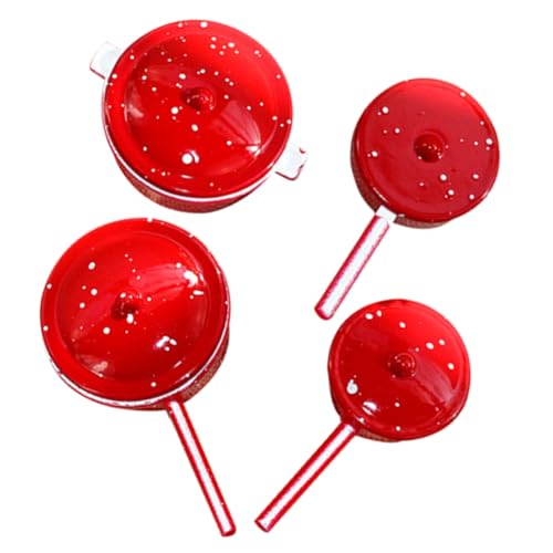 HEMOTON 4 Stück pädagogische Minikocher für kinderspielzeug Children Toys Mini-Ornament-Puppen Puppendekor Kindersimulationstöpfe Miniaturtöpfe für die Küche Legierung rot HEMOTON 4 Stück pädagogische Minikocher für kinderspielzeug Children Toys Mini-Ornament-Puppen Puppendekor Kindersimulationstöpfe Miniaturtöpfe für die Küche Legierung rot von HEMOTON
