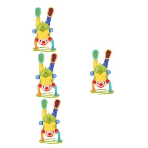 HEMOTON 4 Stück umgekehrtes Clownspielzeug Musikspielzeug für Kleinkinder Clowns balancierendes Spielzeug Kinderspielzeug aa- batterien Spielzeuge tragbares Clown-Spielzeug Kinder zubehör von HEMOTON