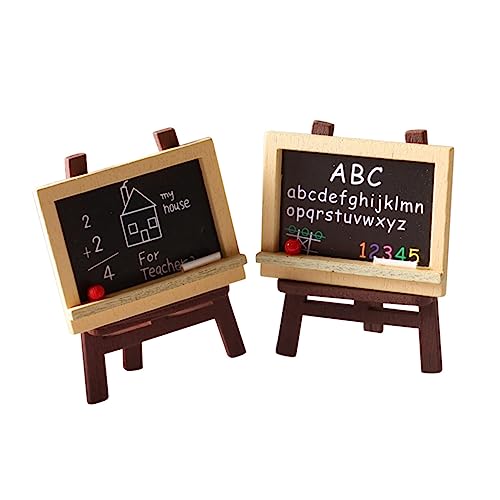 HEMOTON 4 Stücke Miniaturholz Staffel Blackboards Spielzeug Micro Landschaftsgestaltung Dekoration Ornament von HEMOTON