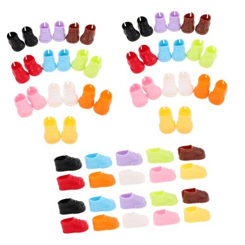 HEMOTON 40 Paare Miniatur Puppenschuhe Plastik Flache Schuhe Realistische Details Für Puppen Für Rollenspiele Und Puppenhausdekoration HEMOTON 40 Paare Miniatur Puppenschuhe Plastik Flache Schuhe Realistische Details Für Puppen Für Rollenspiele Und Puppenhausdekoration von HEMOTON