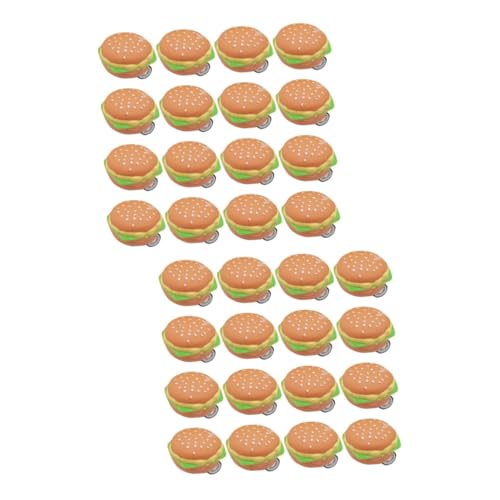 HEMOTON 40 STK Hamburger Rückzugwagen Kinderspielzeug Spielzeug für Kinder tierisches Spielzeug Tierspielzeug Spielzeug für Kleinkinder Autos Spielzeug Kinder ziehen Auto zurück Mini Gacha von HEMOTON