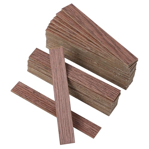 HEMOTON 40 Stück Miniatur-bodenfliesen Für Puppenhäuser Selbstklebende Holz-abziehbilder Dielen Für Puppenhaus-Dekoration von HEMOTON