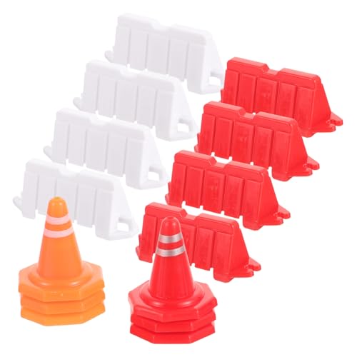 HEMOTON 40 Stück Teiliges Mini Verkehrszeichen Spielset aus Roter und Oranger Absperrungen Weißer und Roter Wasserbarrieren Pädagogisches Rollenspiel für Fördert Kreativität und HEMOTON 40 Stück Teiliges Mini Verkehrszeichen Spielset aus Roter und Oranger Absperrungen Weißer und Roter Wasserbarrieren Pädagogisches Rollenspiel für Fördert Kreativität und von HEMOTON