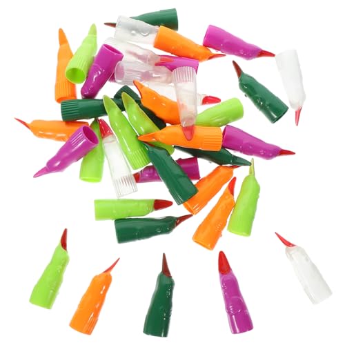 HEMOTON 40St Halloween-Nagelset Halloween artikulierte Finger gefälscht falsche Nägel Zaubererhut Halloween nägel Halloween Nails Halloween-Hexenfinger Fingernägel für Halloween Sport von HEMOTON