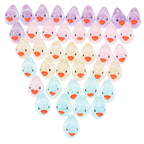 HEMOTON 40pcs Luminous Mini Duck Figur Harz Micro Landscape Duck Figurine Entendekoration HEMOTON 40pcs Luminous Mini Duck Figur Harz Micro Landscape Duck Figurine Entendekoration von HEMOTON