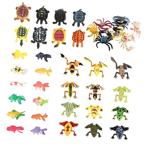 HEMOTON 40st Unterwassermodell Realistisches Froschspielzeug Fischfilet Aquarium Tank Krabbenmodell Mini-schildkrötenstatuen Figuren Strand Simulierte Tierdekorationen Wohnkultur Plastik HEMOTON 40st Unterwassermodell Realistisches Froschspielzeug Fischfilet Aquarium Tank Krabbenmodell Mini-schildkrötenstatuen Figuren Strand Simulierte Tierdekorationen Wohnkultur Plastik von HEMOTON