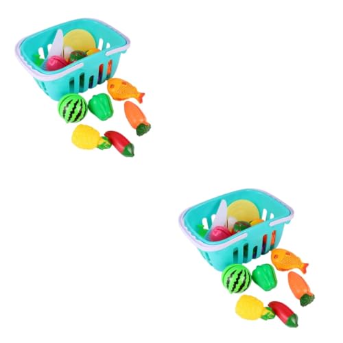 HEMOTON 42 STK Schneidespielzeug Für Die Küche Kinderspielzeug Für Die Küche Spielzeugkochen Küchenspielzeug Für Kinder Früchte Spielzeug Gemüse Spielzeug Plastik von HEMOTON