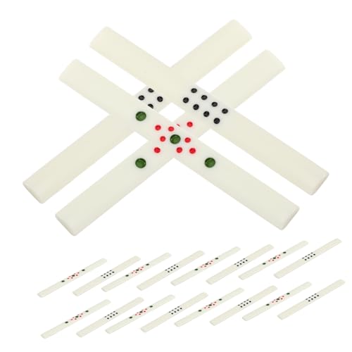 HEMOTON 44 Stück Teiliges Mahjong Spielset mit Wettsticks Zubehör für Chinesische Brettspiele Kompatibel mit Mahjong Tischen für Familien und Freunde Verbessert Spielerlebnis von HEMOTON