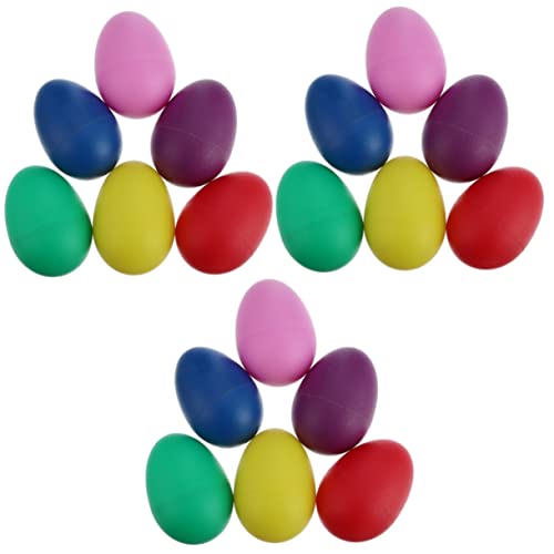 HEMOTON 45 Stck. Teiliges Musikalisches Sand Ei Percussion Instrument für Farben Zufällig Geeignet für Rhythmisches und Frühes Lernen für Ab Jahren Zufällige Farbe von HEMOTON