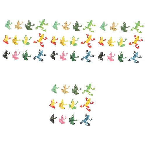 HEMOTON 48 STK Simulierter Tropischer Laubfrosch Massenspielzeug Für Kinder Miniaturen Kleines Plastikfroschspielzeug Kleine Froschstatue Froschskulptur PVC Armaturenbrett Goldfisch von HEMOTON