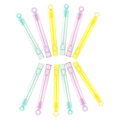 HEMOTON 48 Stück Leere Flasche bläst Blasen spaß hühner hochzeitsbingo hochzeitstruhe Party-mitgebsel Füllstoffe Seifenblasenmacher-Sticks Seifenblasenrohre Plastik von HEMOTON