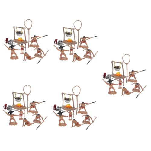 HEMOTON 5 Sets Primitives Spielzeug So Tun Als Ob Outdoor Spielzeug Feengarten Bonsai Dekoration Mini Primitive Männer Figur Miniatur Wildmenschen Lager Spielzeug Garten Primitive von HEMOTON