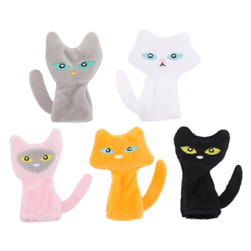 HEMOTON 5 Stück Fingerpuppe Handpuppen Fingerpuppen Mini Hände Für Katzen The Puppet Company Kleine Hände Fingerpuppe Plüsch von HEMOTON