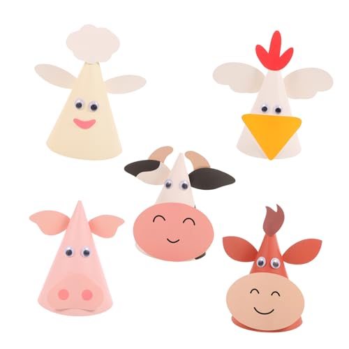HEMOTON 5 Stück -Geburtstagsmütze Tierthema-Geburtstagshüte Partyhüte für Tier-Geburtstagshüte partyhüte tiermütze Geburtstagsmützen neuartige Kinderhüte Papier HEMOTON 5 Stück -Geburtstagsmütze Tierthema-Geburtstagshüte Partyhüte für Tier-Geburtstagshüte partyhüte tiermütze Geburtstagsmützen neuartige Kinderhüte Papier von HEMOTON