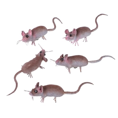 HEMOTON 5 Stück Insektenmausmodell falsche Mäuse Miniatur-Mausspielzeug realistische Ratte -Ornamente klein lebensechte Mäusefiguren Mäuse falsche Eisendraht HEMOTON 5 Stück Insektenmausmodell falsche Mäuse Miniatur-Mausspielzeug realistische Ratte -Ornamente klein lebensechte Mäusefiguren Mäuse falsche Eisendraht von HEMOTON