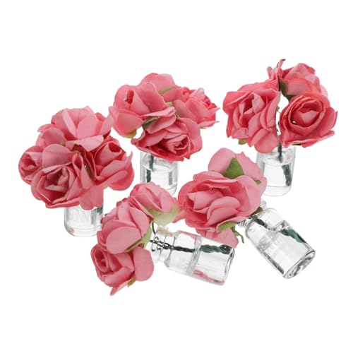 HEMOTON 5 Stück Puppenhaus-Dekoration Pflegefreie Mini-blumenarrangements für Mikro-landschaften Kleine Vase für Schreibtisch und Regal HEMOTON 5 Stück Puppenhaus-Dekoration Pflegefreie Mini-blumenarrangements für Mikro-landschaften Kleine Vase für Schreibtisch und Regal von HEMOTON