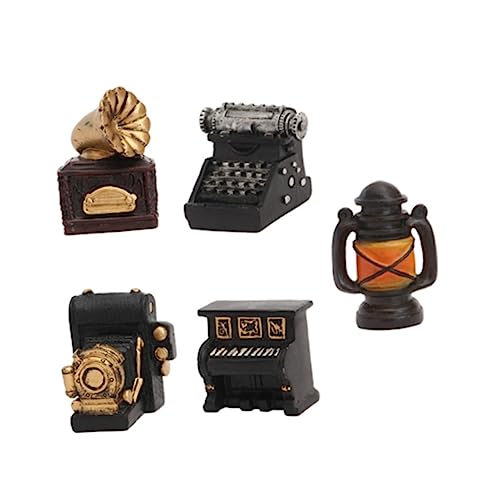 HEMOTON Sammlung Von 5 Miniatur-phonographen-zubehör Retro-videorecorder Harz Miniatur-Retro-Klavier Für Die Inneneinrichtung Und von HEMOTON