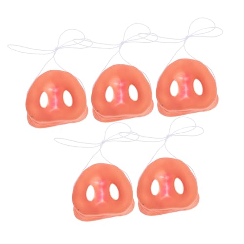 HEMOTON 5 Stück Schweine Nase Requisiten Halloween-Schweinenase Kostüm Schweinenase für Halloween Costume Halloween Kleidung baustützen Cosplay-Zubehör Schweinenasenstütze Vinyl HEMOTON 5 Stück Schweine Nase Requisiten Halloween-Schweinenase Kostüm Schweinenase für Halloween Costume Halloween Kleidung baustützen Cosplay-Zubehör Schweinenasenstütze Vinyl von HEMOTON