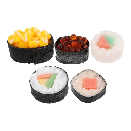 HEMOTON Simulierte Sushi-Rollen – Japanische Sushi-reisform Realistische Lebensmittel-Requisite Dekorative Sushi-Set-zutaten HEMOTON Simulierte Sushi-Rollen – Japanische Sushi-reisform Realistische Lebensmittel-Requisite Dekorative Sushi-Set-zutaten von HEMOTON