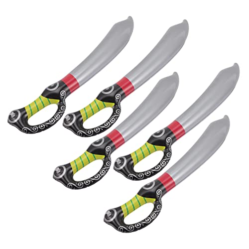 HEMOTON 5 Stück Teiliges Aufblasbare Piratenschwerter für Geburtstagsparty Zubehör Cosplay Sicher und Vielseitig Einsetzbar für Halloween und Mehr HEMOTON 5 Stück Teiliges Aufblasbare Piratenschwerter für Geburtstagsparty Zubehör Cosplay Sicher und Vielseitig Einsetzbar für Halloween und Mehr von HEMOTON