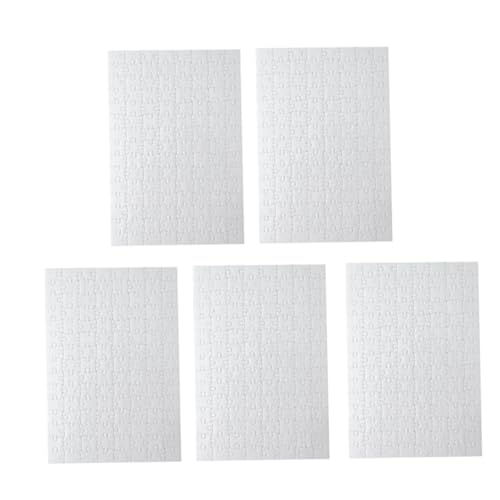 HEMOTON 5 Stück Teiliges Blanko Puzzle aus Papier Vorgefertigte Puzzleteile zum Bemalen und Gestalten DIY Kreativspielzeug für Erwachsene für Einladungen Partys und Bastelprojekte HEMOTON 5 Stück Teiliges Blanko Puzzle aus Papier Vorgefertigte Puzzleteile zum Bemalen und Gestalten DIY Kreativspielzeug für Erwachsene für Einladungen Partys und Bastelprojekte von HEMOTON