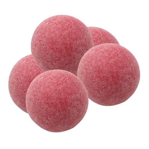 HEMOTON 5 Stück Teiliges Foosball Ersatzbälle Präzise Langlebig Ausgewogen Rot für Tischfußball Spieltisch Zubehör Bar Büro von HEMOTON