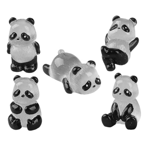 HEMOTON 5 Stück Teiliges Miniatur Panda Resin Leuchtet im Dunkeln Niedliche Garten deko Leichte Tierfiguren für Landschaft Auto Puppenhaus DIY mikrolandschaft für Gartenfreunde HEMOTON 5 Stück Teiliges Miniatur Panda Resin Leuchtet im Dunkeln Niedliche Garten deko Leichte Tierfiguren für Landschaft Auto Puppenhaus DIY mikrolandschaft für Gartenfreunde von HEMOTON