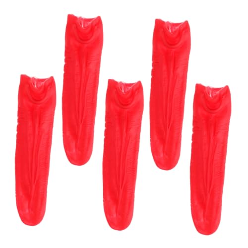 HEMOTON 5 Stück Teiliges Realistische Dehnbare Rote Zungen-Requisite mit Lebensechtem Look Leicht Handhabbar und Tragbar für Halloween Bühnenauftritte Magiertricks und Schaurige HEMOTON 5 Stück Teiliges Realistische Dehnbare Rote Zungen-Requisite mit Lebensechtem Look Leicht Handhabbar und Tragbar für Halloween Bühnenauftritte Magiertricks und Schaurige von HEMOTON