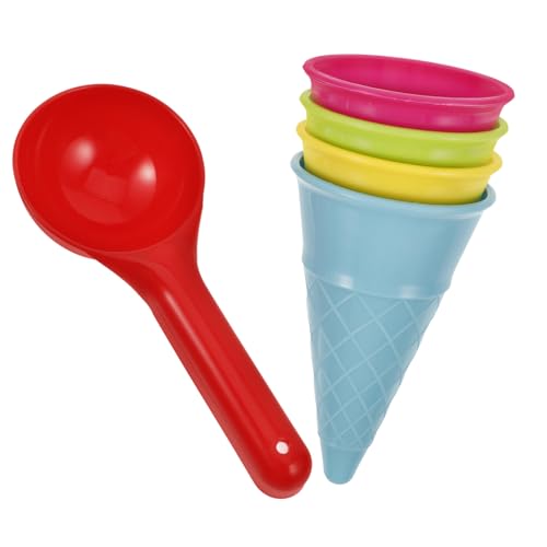 HEMOTON 5 Stück Teiliges Strandspielzeug Set für Eiskugeln und Eistüten für Sandkasten oder Strand Fördert Motorische Fähigkeiten und Geschicklichkeit Farben Zufällig HEMOTON 5 Stück Teiliges Strandspielzeug Set für Eiskugeln und Eistüten für Sandkasten oder Strand Fördert Motorische Fähigkeiten und Geschicklichkeit Farben Zufällig von HEMOTON
