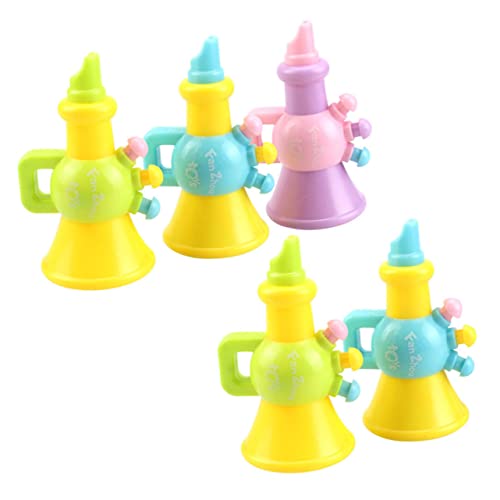 HEMOTON 5 Stück Teiliges Trompeten aus Robustem Kunststoff Bunte Cartoon Hornspielzeuge für Junge Mädchen und Kleinkinder Sicher und Langlebig als für Festdekoration Zufällige Farbe HEMOTON 5 Stück Teiliges Trompeten aus Robustem Kunststoff Bunte Cartoon Hornspielzeuge für Junge Mädchen und Kleinkinder Sicher und Langlebig als für Festdekoration Zufällige Farbe von HEMOTON