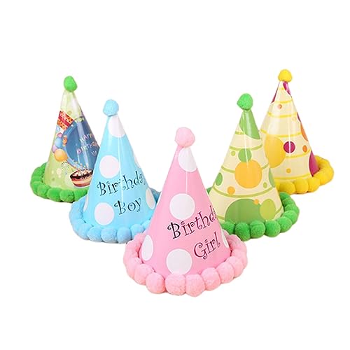 HEMOTON 5er Set Spitzhüte Mit Haaren Festliche Party Kopfbedeckung Stylisches Party Zubehör Für Kinder HEMOTON 5er Set Spitzhüte Mit Haaren Festliche Party Kopfbedeckung Stylisches Party Zubehör Für Kinder von HEMOTON