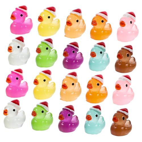HEMOTON 50 Stück Gelbes Handgemachtes Frösche Entenküken Ducken Frosch Plüsch Hase Miniaturfigur Für Den Garten Sprechendes Kaktusspielzeug Süß Klein Mini-geisterfiguren Harz von HEMOTON