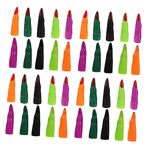 HEMOTON 50 Stück Halloween-hexennägel Färbesets Bausatz Gefälscht Maske Neon-nagellack Horror Aufkleber Polieren Finger Ornamente Geist Lustig Halloween-streich-Requisiten PVC HEMOTON 50 Stück Halloween-hexennägel Färbesets Bausatz Gefälscht Maske Neon-nagellack Horror Aufkleber Polieren Finger Ornamente Geist Lustig Halloween-streich-Requisiten PVC von HEMOTON